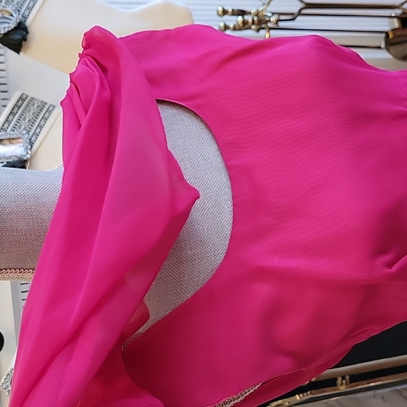 Vintage Fushia Gown - Picture 10 of 12